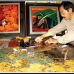 Lâm Chiêu Đồng xé giấy dán nên tranh ( 8 năm ngày mất) Lâm Chiêu Đồng xé giấy dán nên tranh ( 8 năm ngày mất)