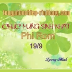 CHÚC MỪNG SINH NHẬT PHI ROM